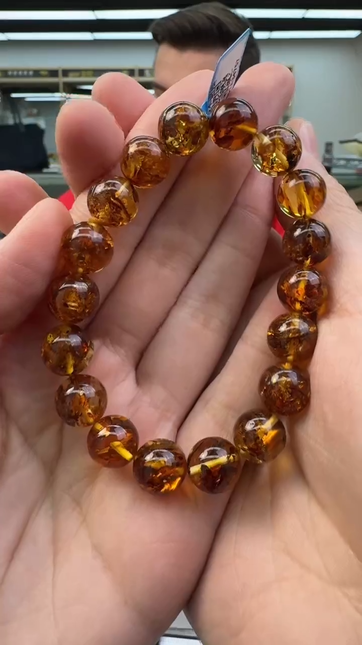 【闪购商品】琥珀手串未镶嵌710秒拍号