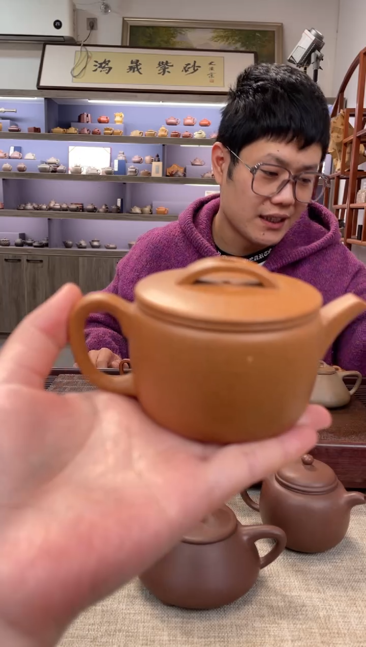 【闪购商品】紫砂茶壶老降坡 汉瓦