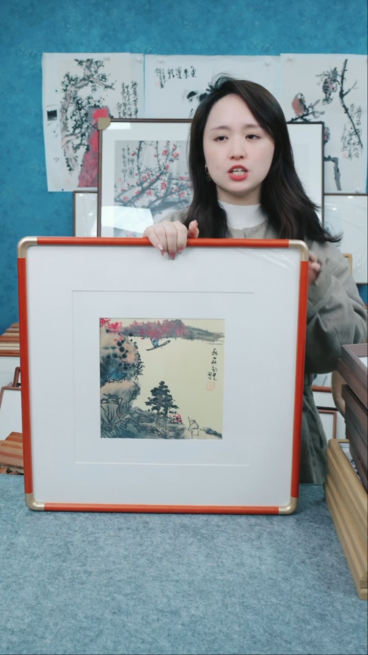 【闪购商品】国画50*50本土老师山水