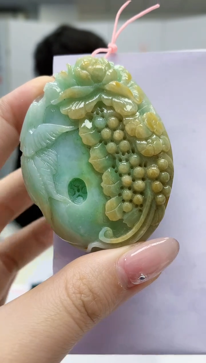 【闪购商品】定制翡翠未镶嵌4915jw-毛货挂件51