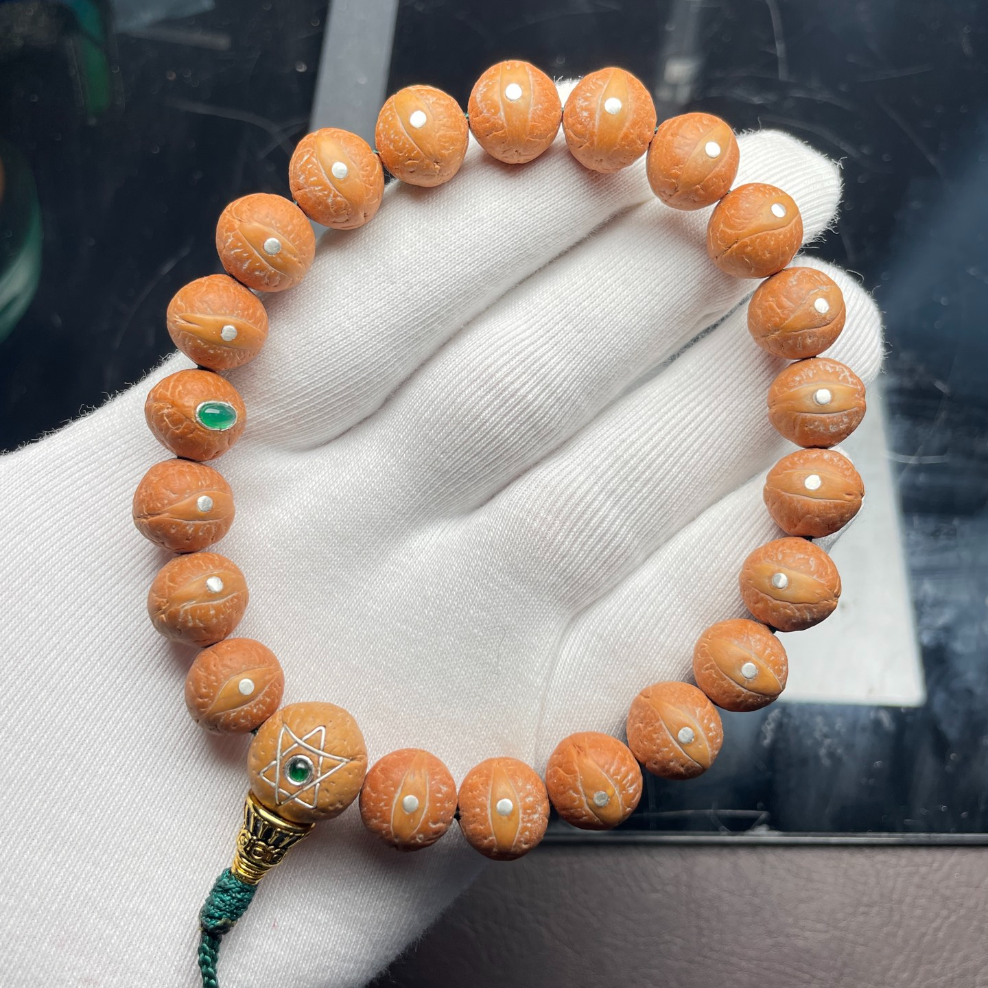 正圆高配六芒星高配12mm文玩精品凤眼菩提男女单圈手串手持