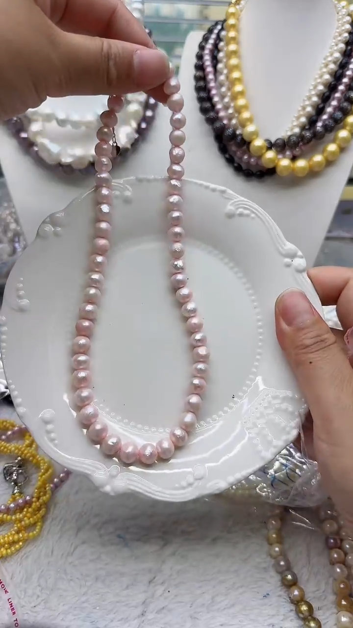 淡水珍珠未镶嵌套链91