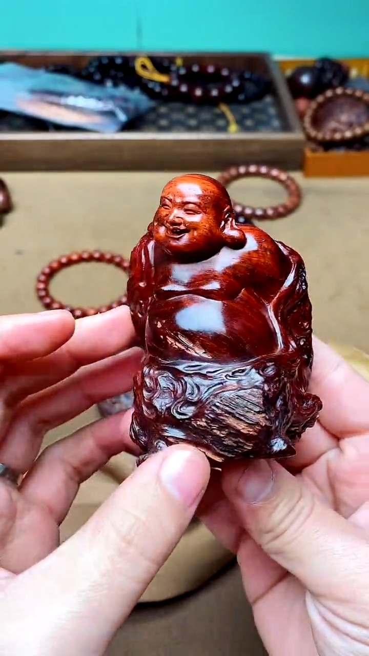 【闪购商品】东非黑黄檀（紫光檀）小弥勒