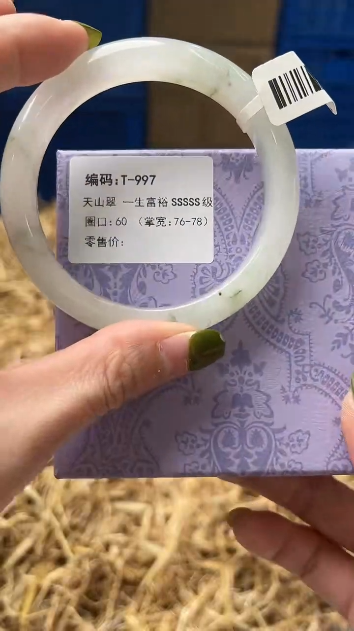 未镶嵌手镯石英质玉T997