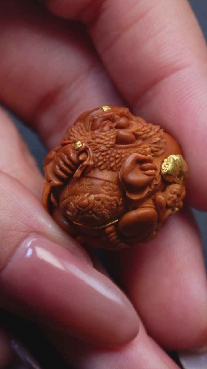 手串/手链橄榄核2.3镶嵌钟馗捉鬼单颗