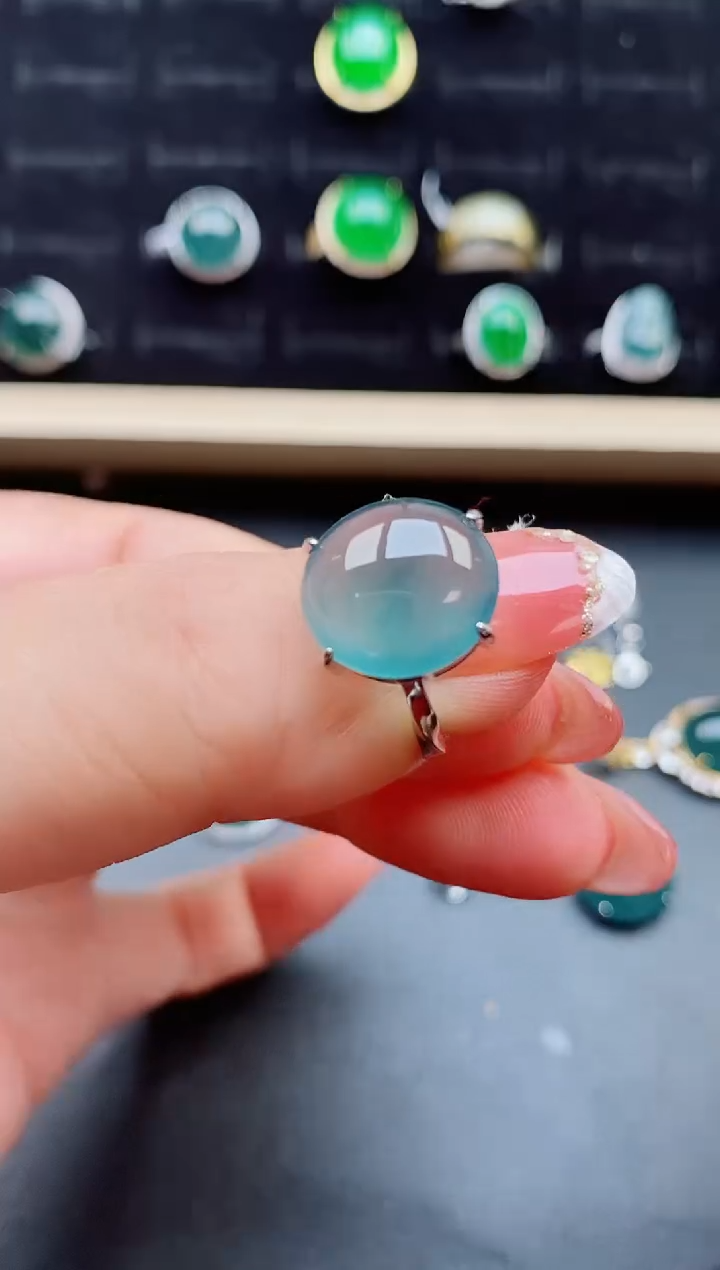 【闪购商品】翡翠戒指银S925镶嵌121212