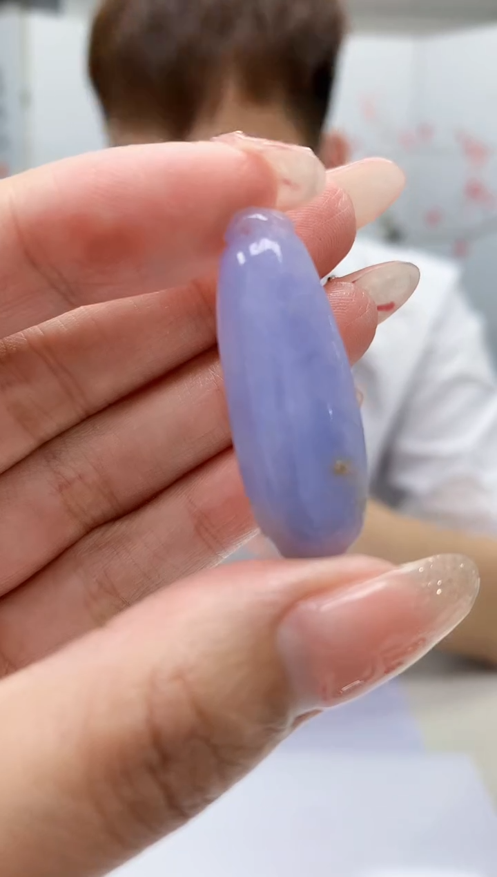 【闪购商品】定制翡翠未镶嵌4868MM-毛货挂件278