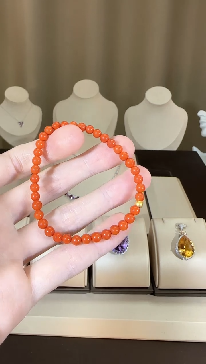 【闪购商品】南红玛瑙手串未镶嵌4mm小米珠