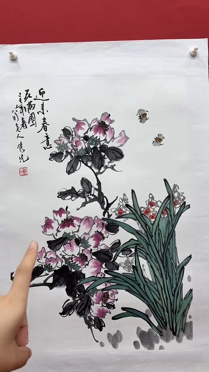 国画手绘原稿-张隽先-花鸟-2.7平尺