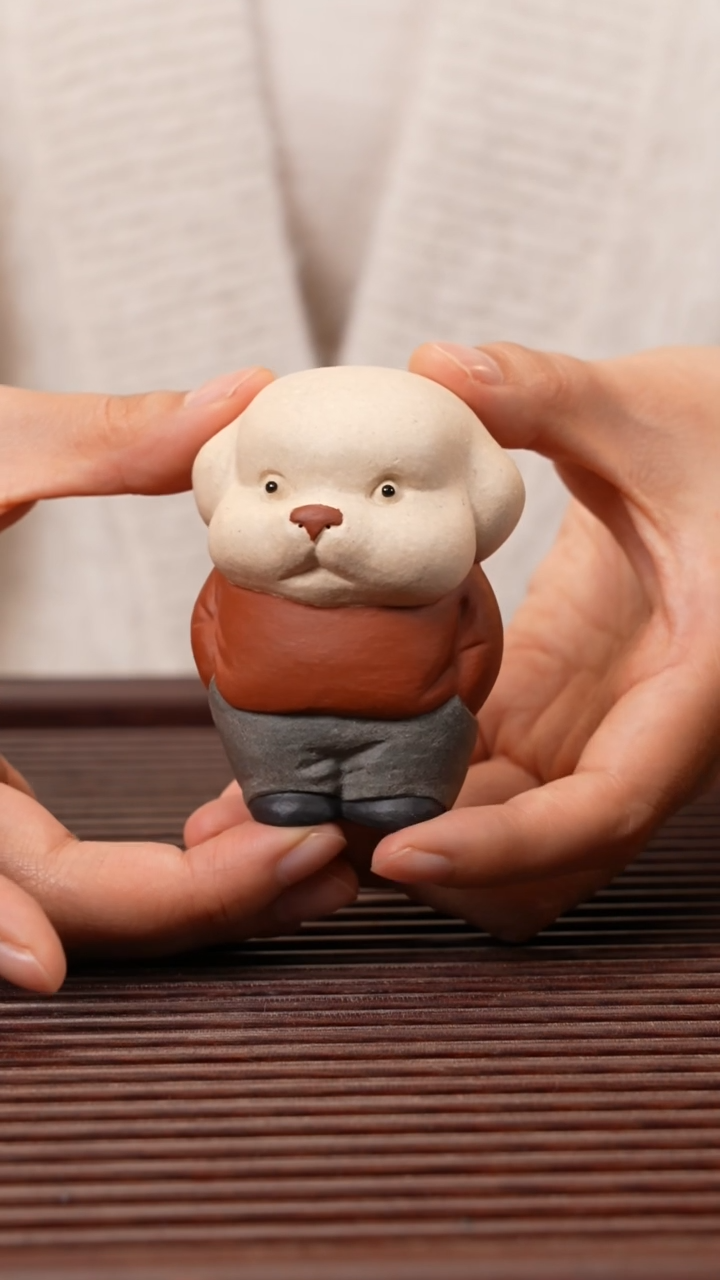 【闪购商品】紫砂茶宠四色小狗