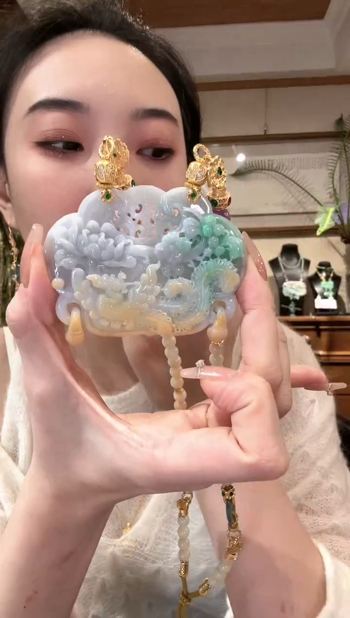 【闪购商品】翡翠颈饰未镶嵌国风