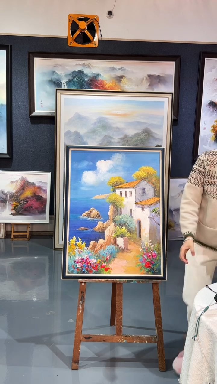 【闪购商品】油画17号 60*80 海边-手绘油画