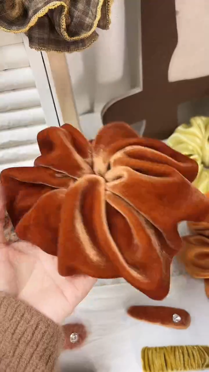 非金属布艺发饰6cm