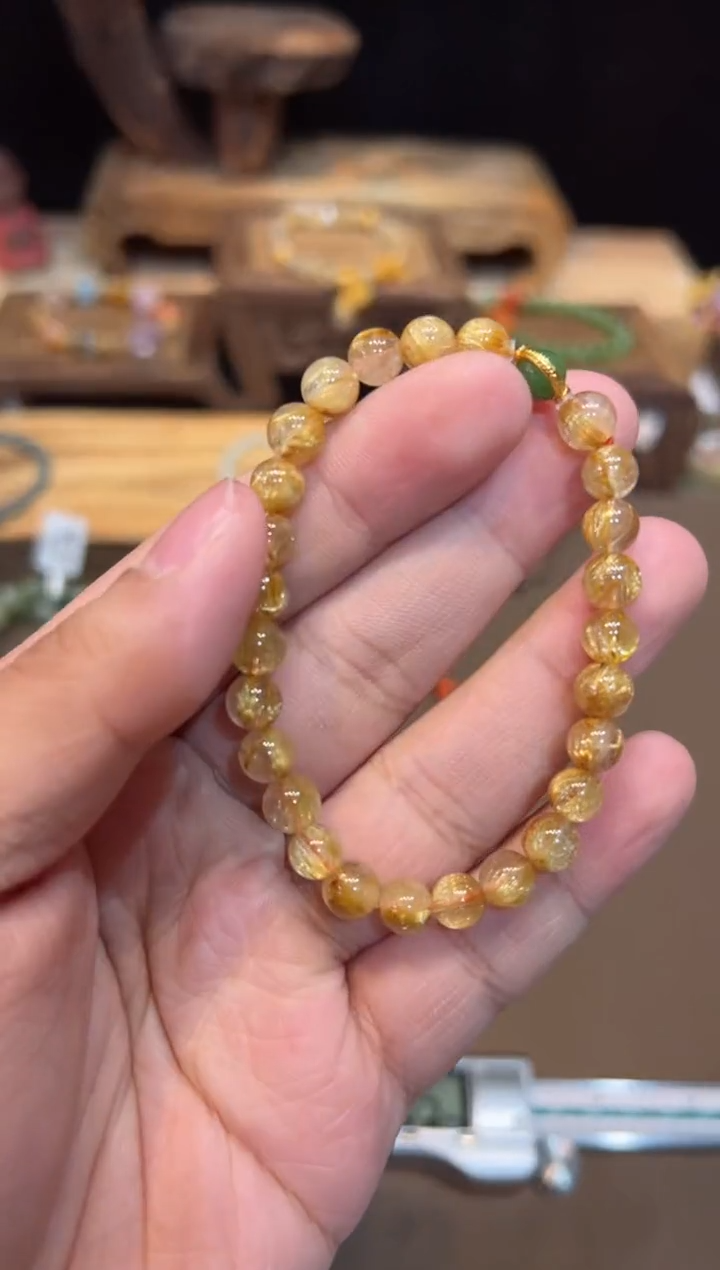 【闪购商品】水晶手链18K金镶嵌手饰@@E6337