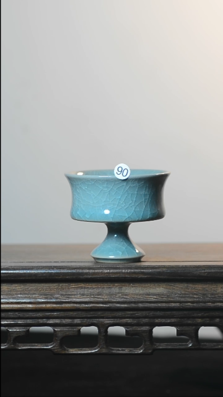 90号高足杯全品清凉寺汝瓷