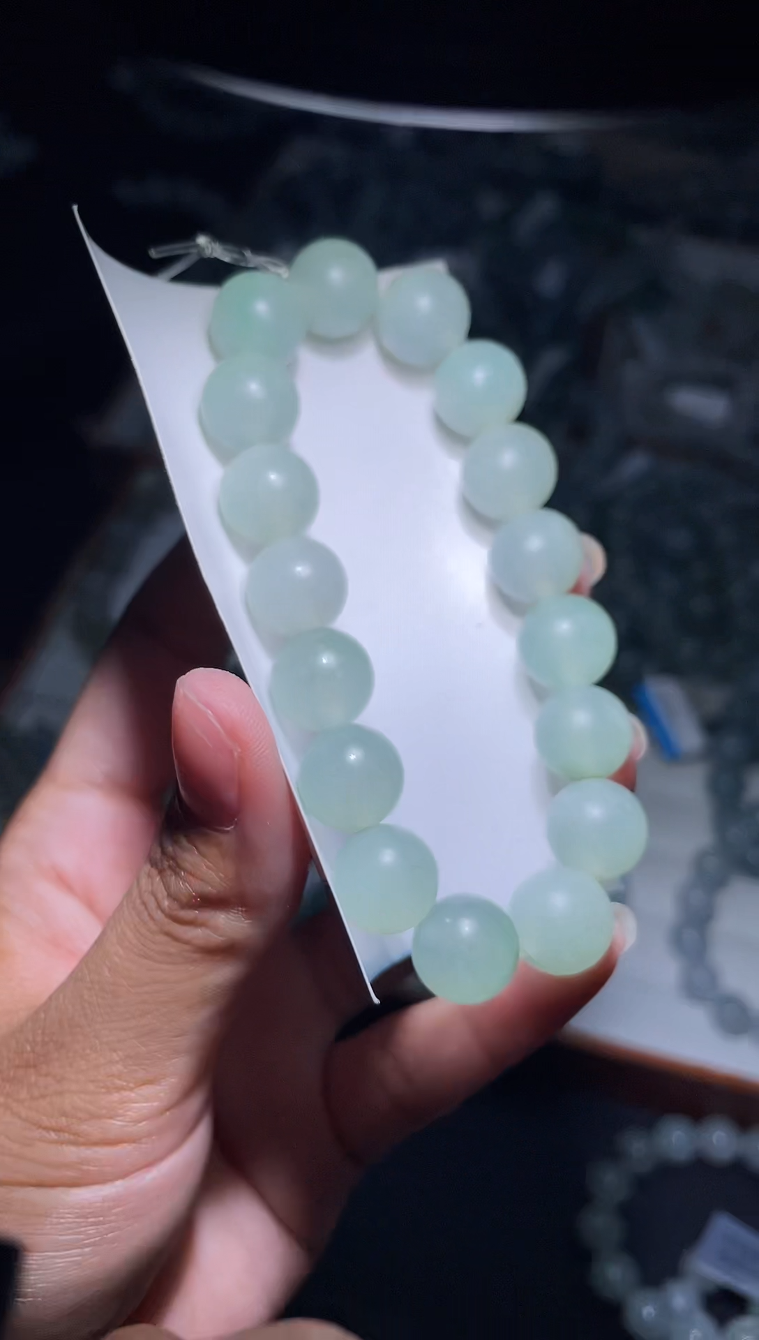 未镶嵌定制翡翠天然缅甸翡翠手串122