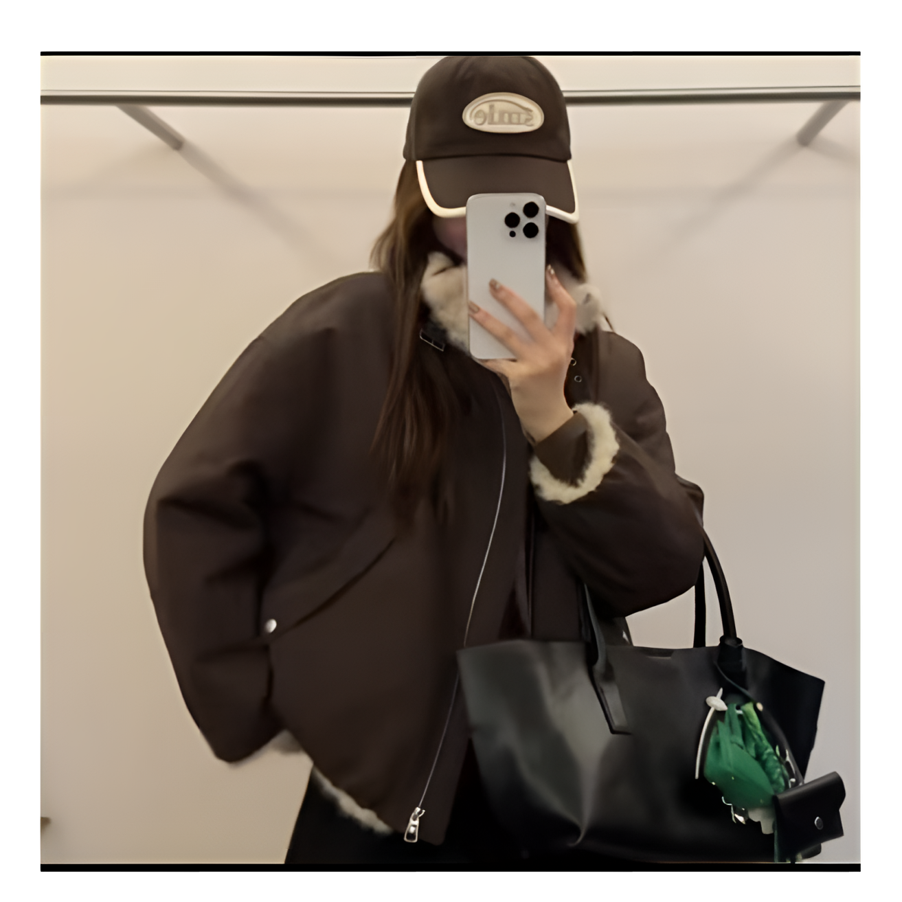 【双面穿】2025冬季宽松休闲仿水貂毛派克服两面穿高端皮草段外套女