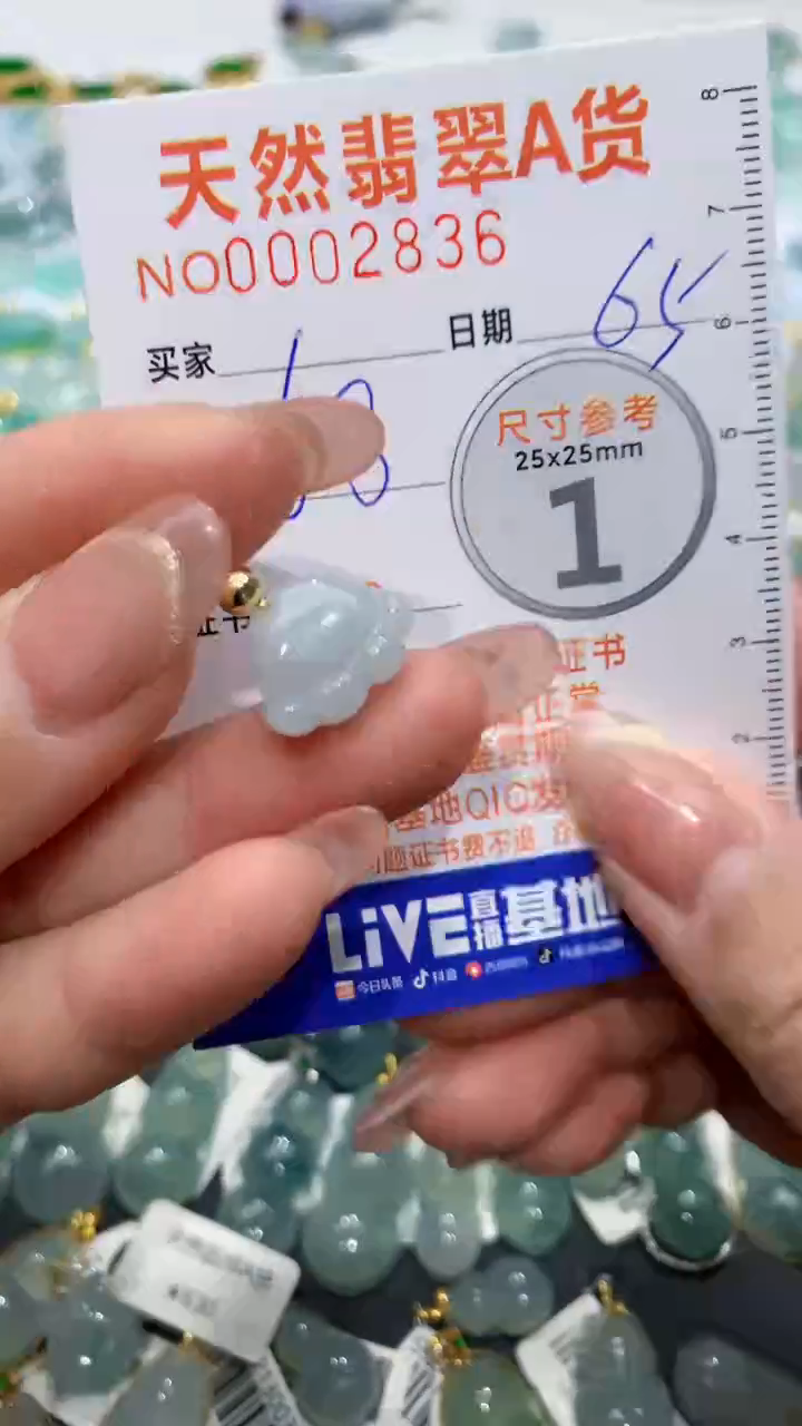 【闪购商品】翡翠颈饰未镶嵌天然缅甸A货翡翠65