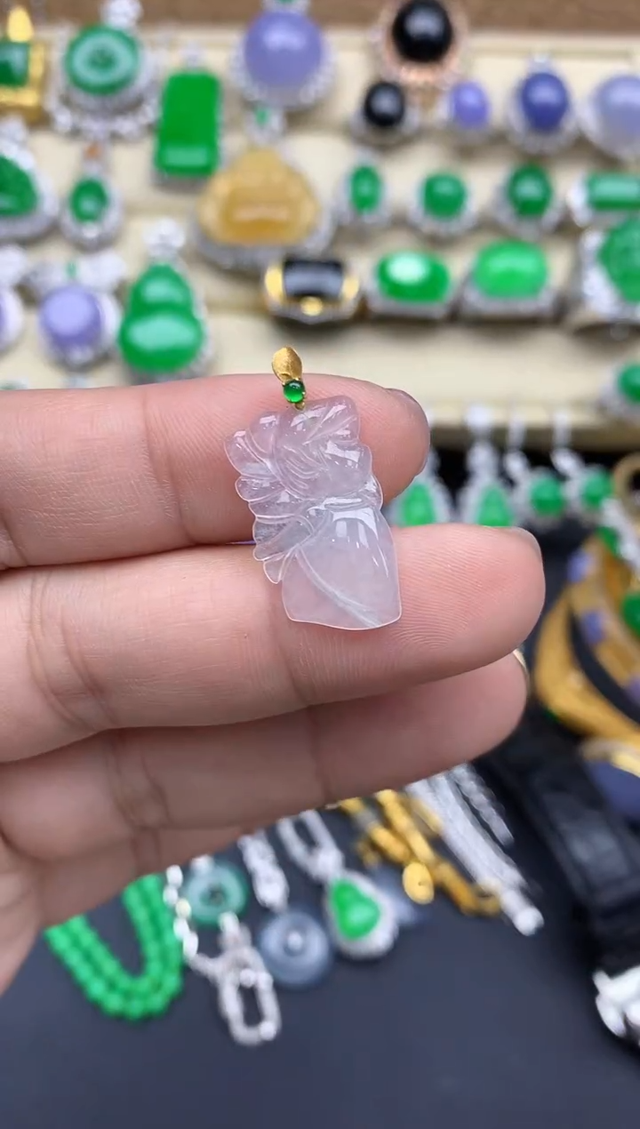 【闪购商品】翡翠颈饰18K金镶嵌11-中国好珍宝