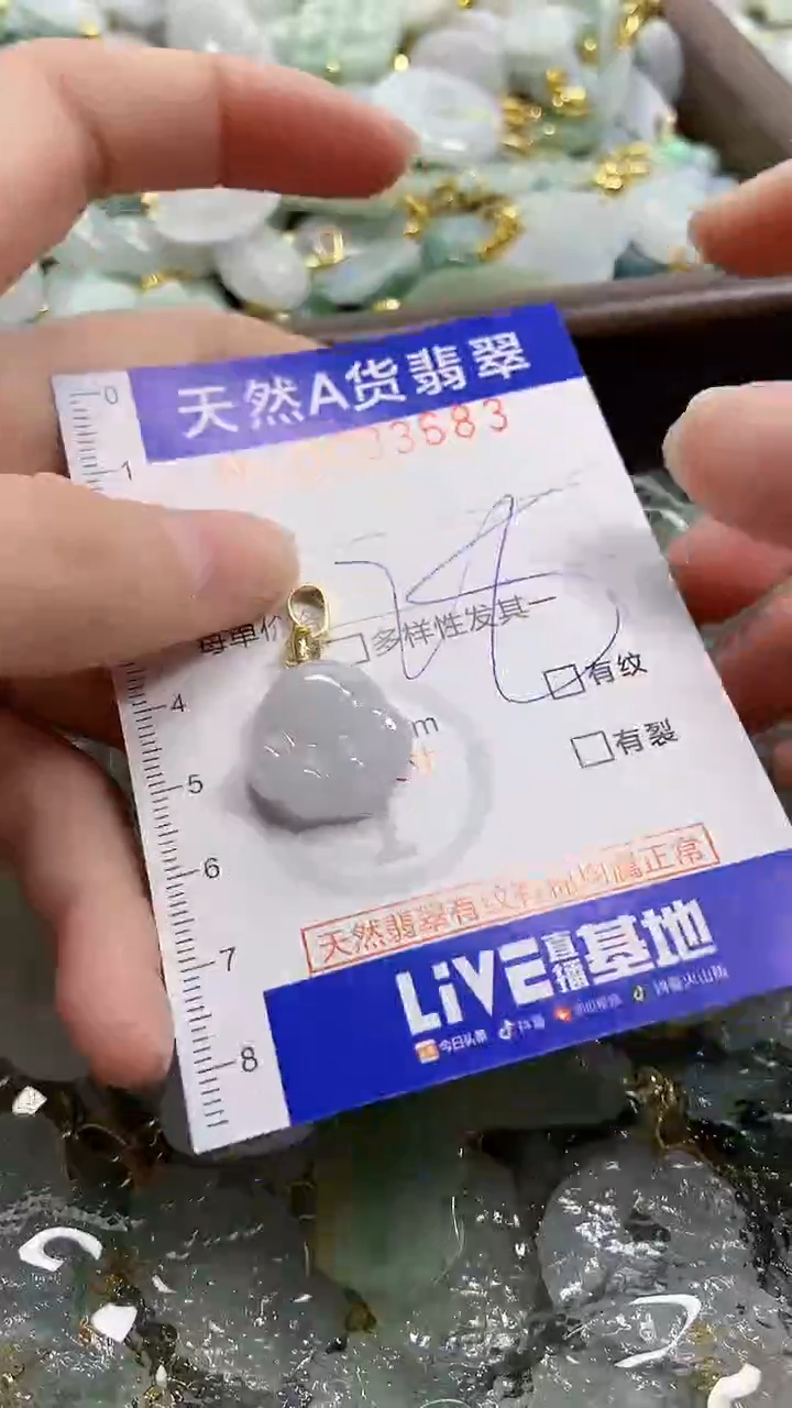 颈饰未镶嵌翡翠天然A货翡翠