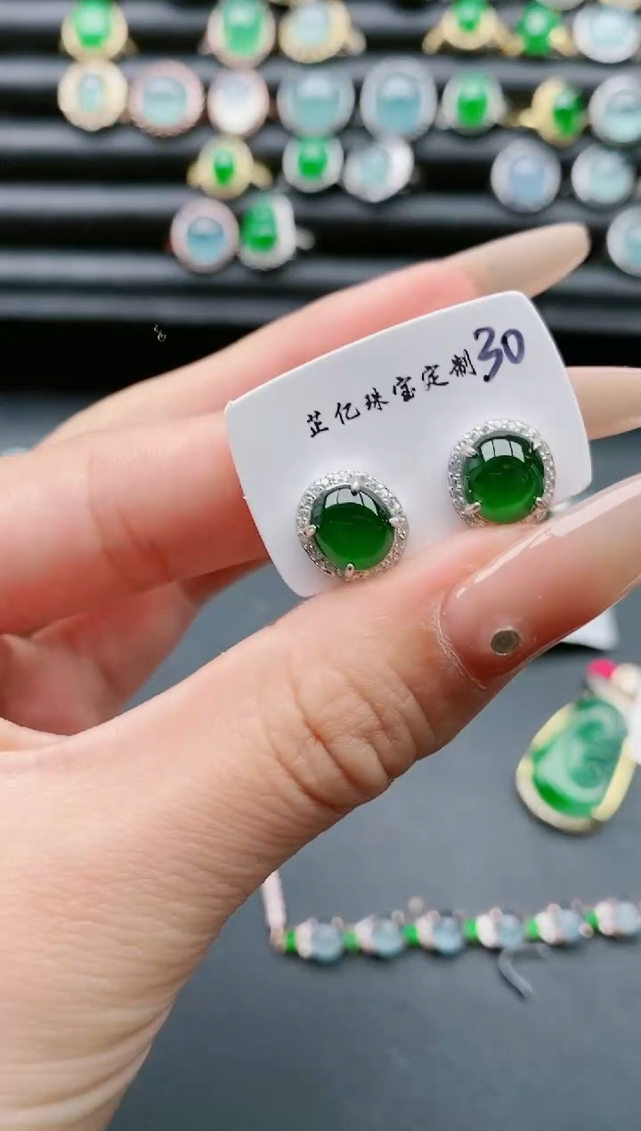 【闪购商品】翡翠戒指银S925镶嵌1111111