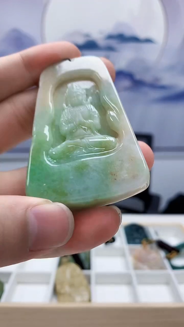 定制翡翠未镶嵌4917bb-毛货挂件13