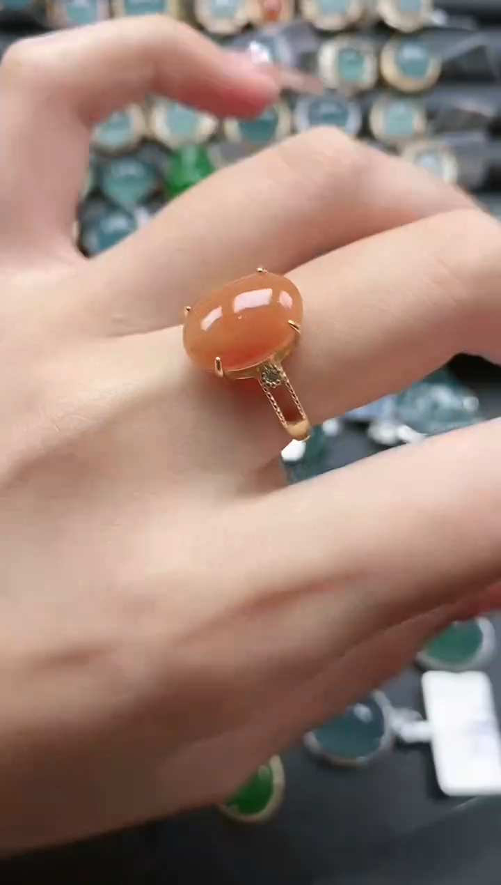 【闪购商品】翡翠戒指银S925镶嵌51511