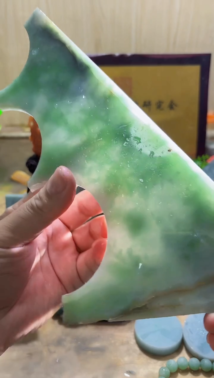 未镶嵌挂件翡翠A货常星5065