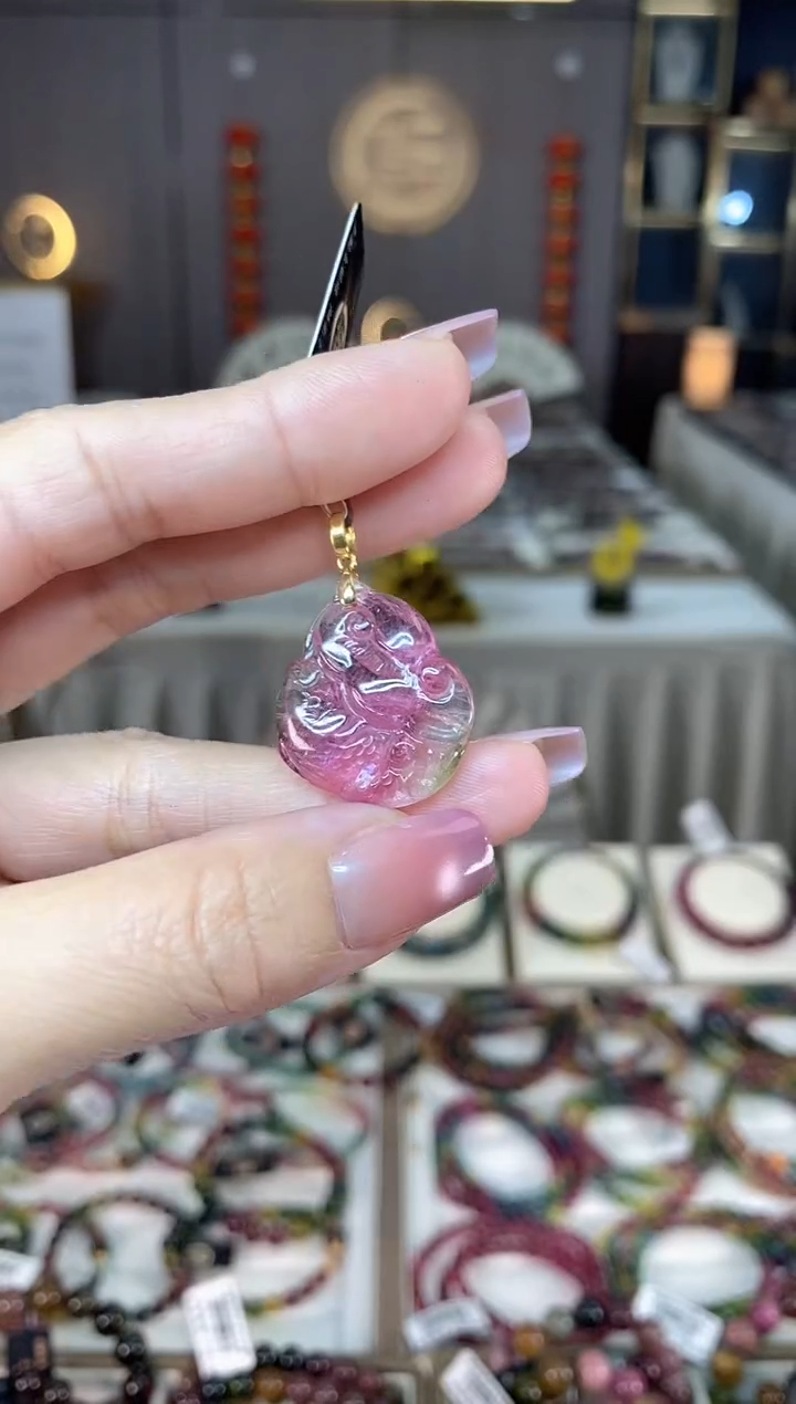 未镶嵌老矿碧玺吊坠碧玺hon多样性发货一条