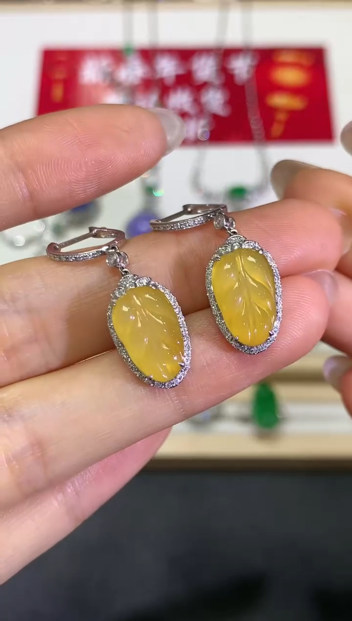 【闪购商品】翡翠颈饰18K金镶嵌团购34