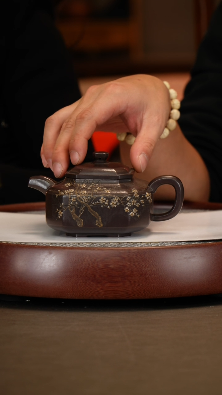 【闪购商品】紫砂茶壶【王志刚】紫泥景舟八方  360CC