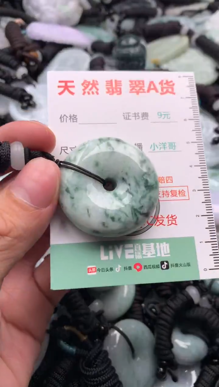 翡翠未镶嵌吊坠(不含链)1
