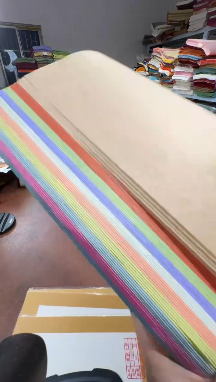 34*138 褚皮麻纸十色50张