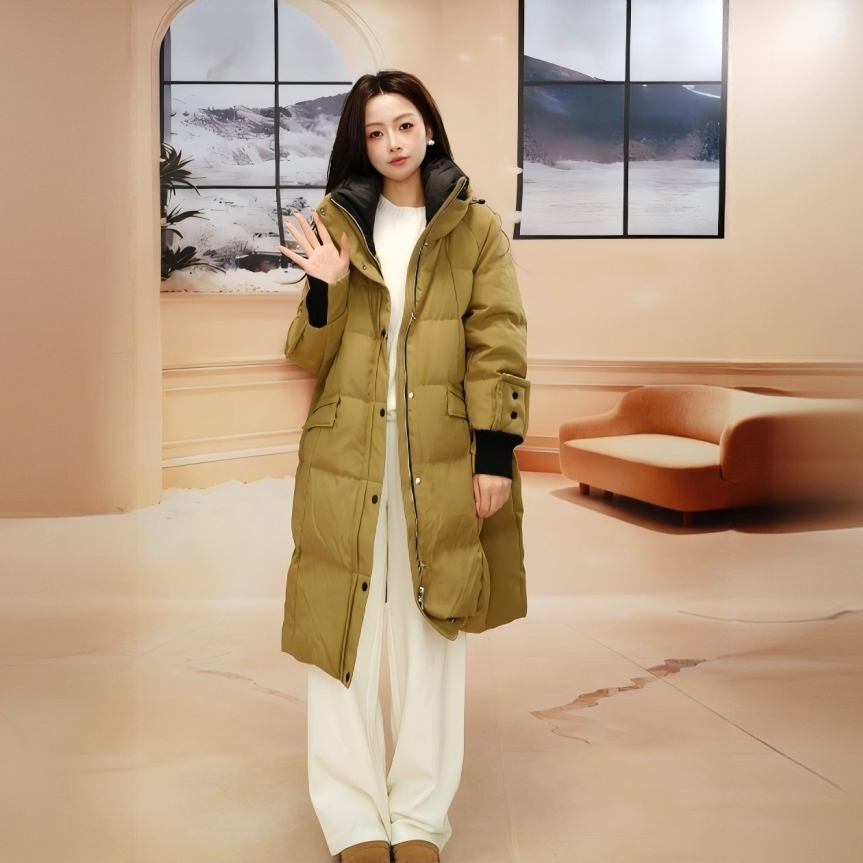  【IFMAX专属】肯豆拼色羽绒服6108