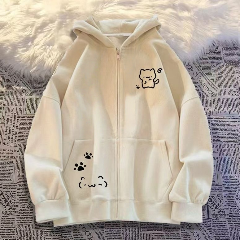 女大童连帽卫衣2025新款今年流行爆款外套初中生洋气时髦长袖上衣