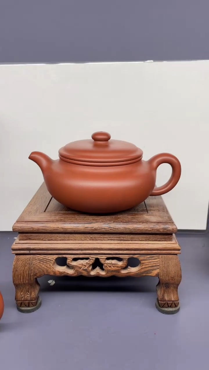 【闪购商品】紫砂茶壶底槽清  扁腹  矿标证书