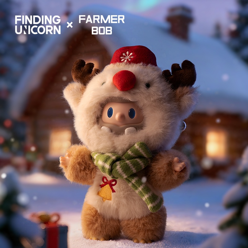 寻找独角兽【吊卡】FARMER BOB鲁道夫BOB-搪胶毛绒挂件吊卡圣诞礼物