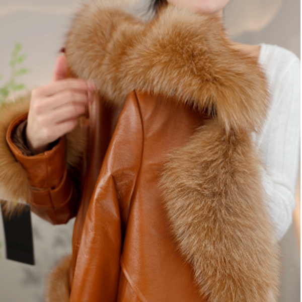 2025杭州专柜原版新款海宁皮草羽绒服12191