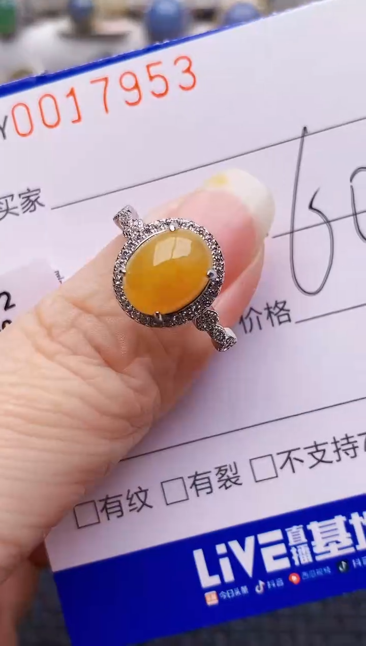 颈饰银S925镶嵌翡翠7953