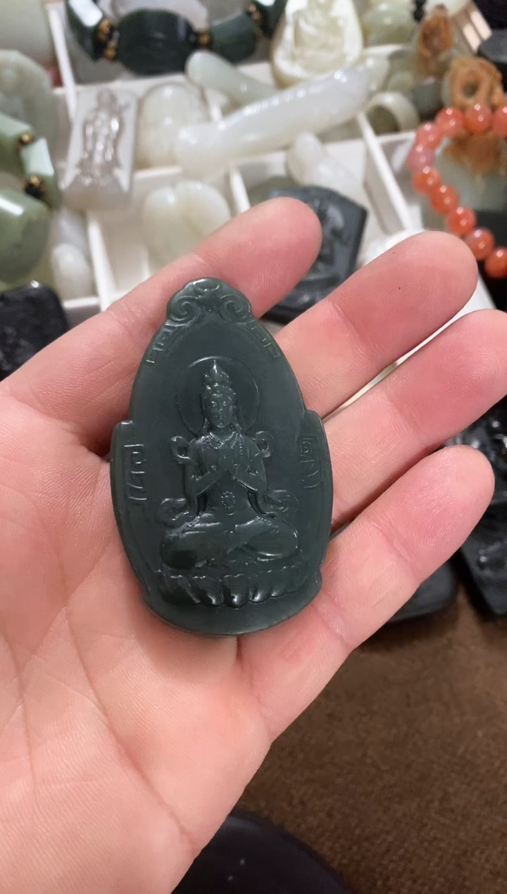 【闪购商品】和田玉吊坠(不含链)未镶嵌观音