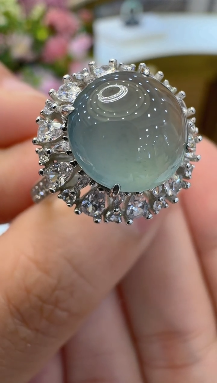 【闪购商品】翡翠戒指银S925镶嵌多样性团购发一件