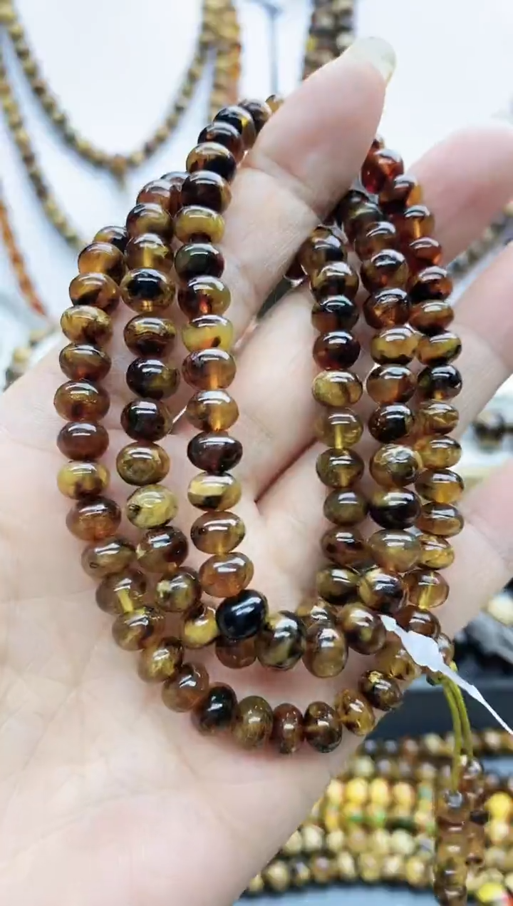 【闪购商品】琥珀颈饰未镶嵌7琥珀