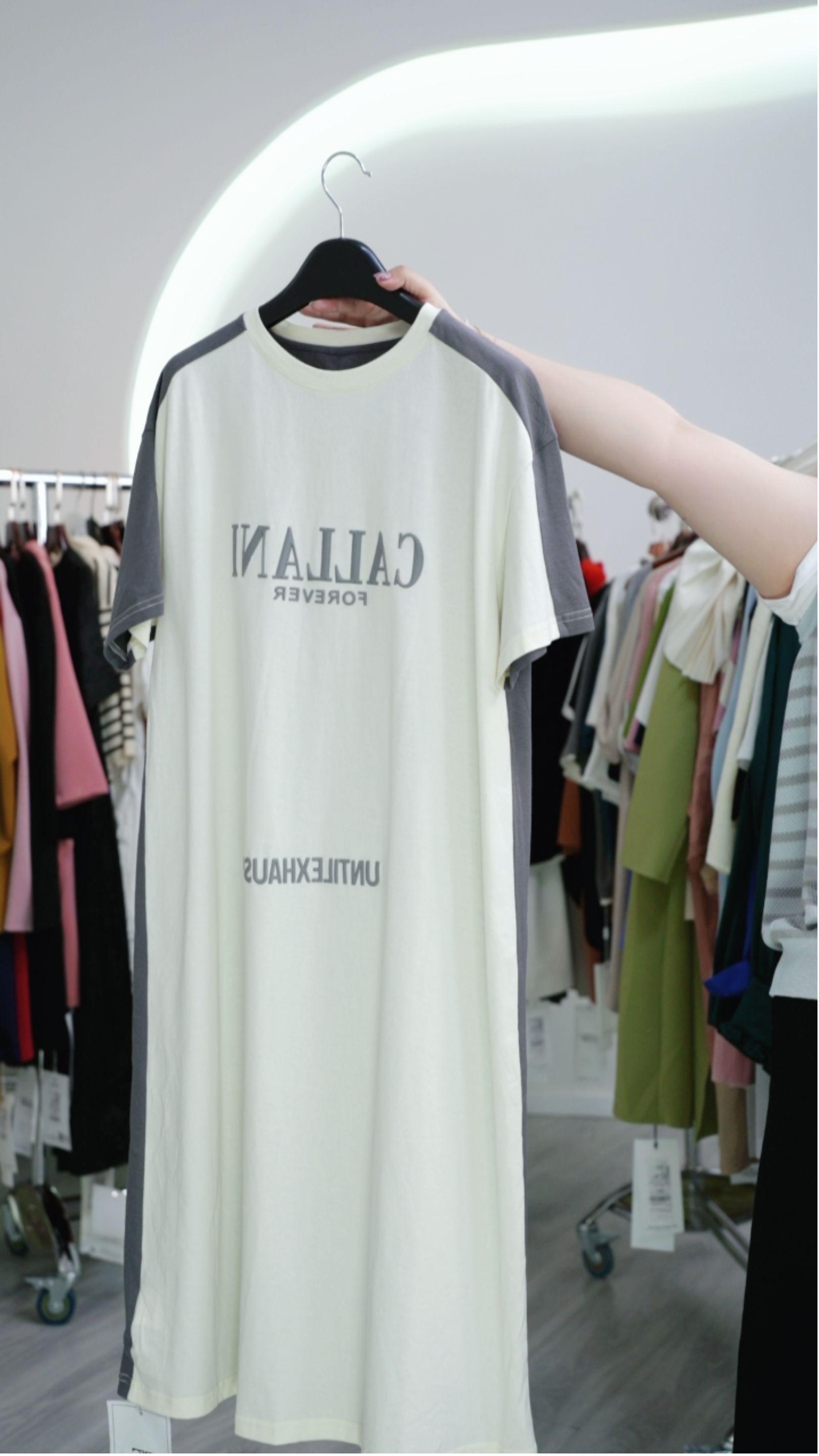 定制春夏季薄款连衣裙大码简约显瘦22X-5303L