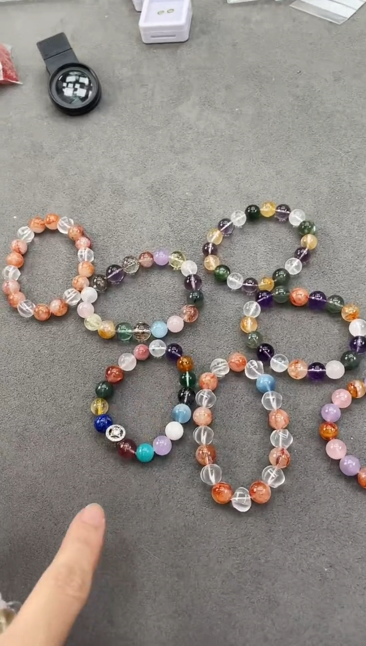 未镶嵌笔搁水晶水晶手串