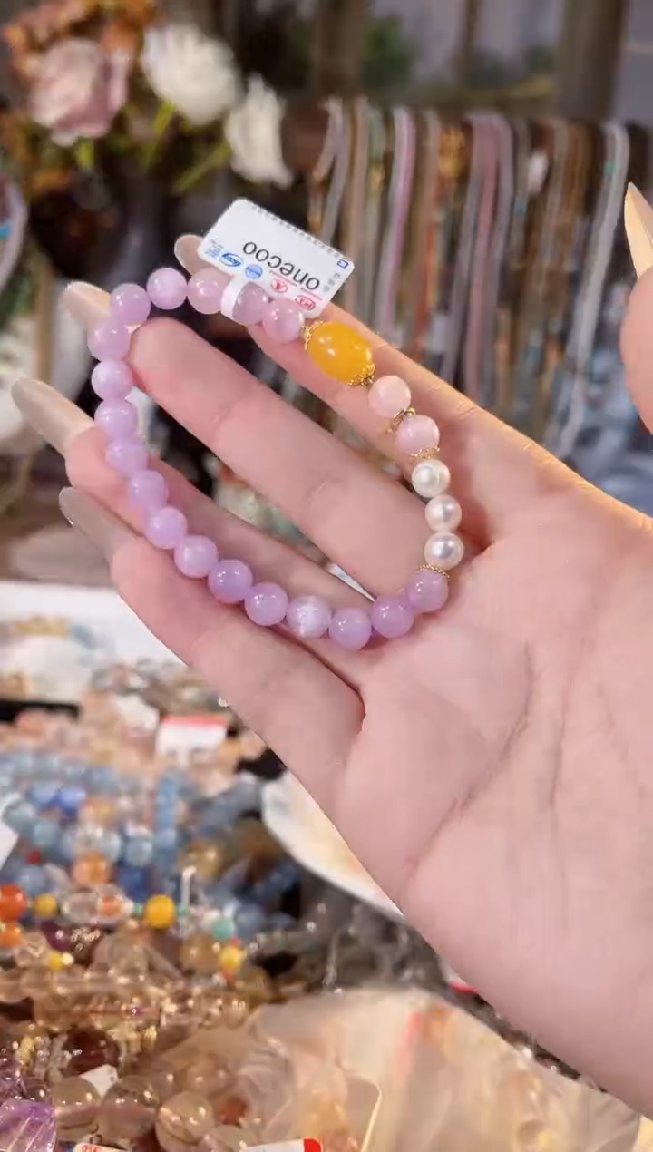【闪购商品】锂辉石手串未镶嵌多样性发货其一