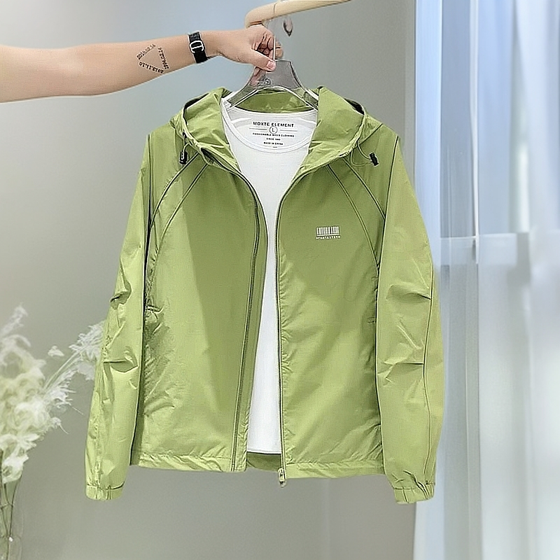 连帽夹克上衣休闲冲锋衣拼接男工装男士大男孩男装外套痞帅高级感