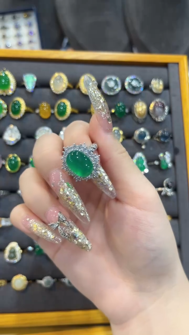 【闪购商品】玛瑙/玉髓未镶嵌颈饰戒指