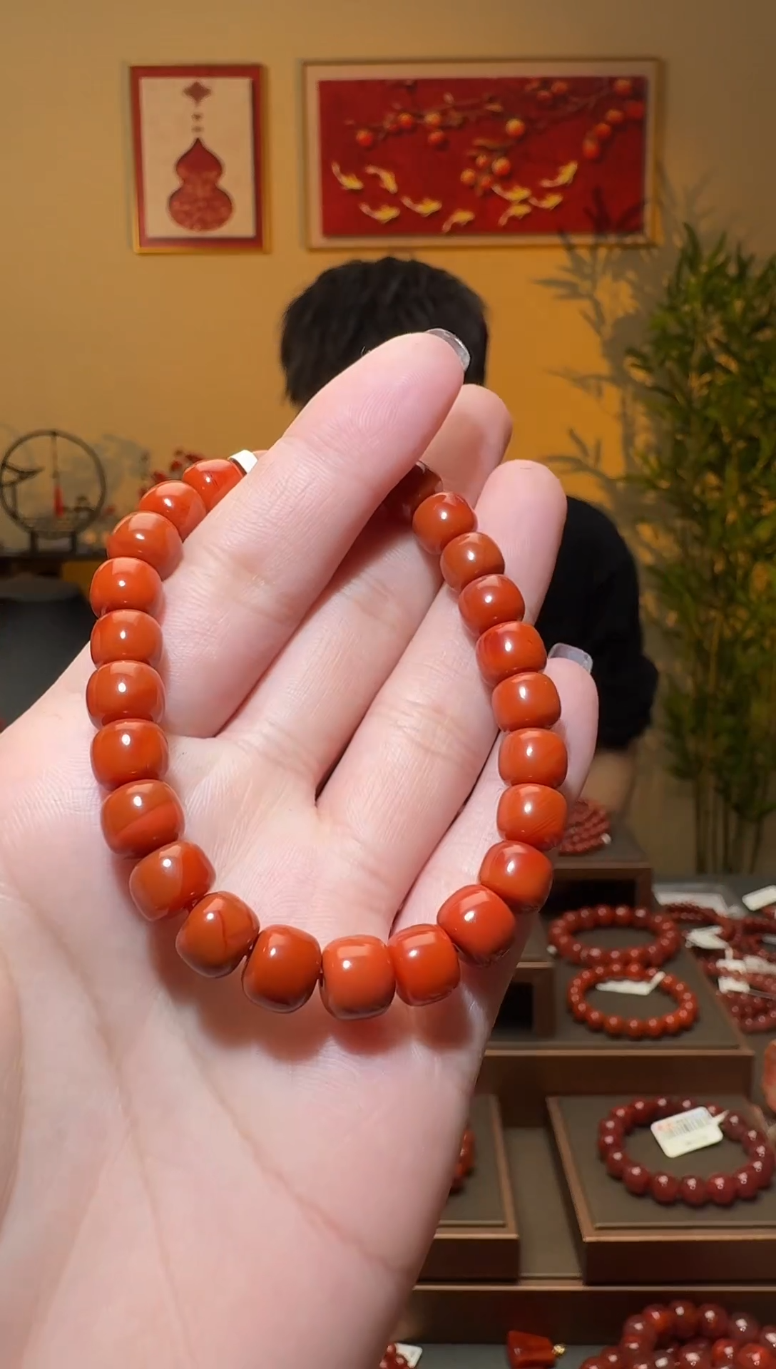 【闪购商品】南红玛瑙手串未镶嵌一条约8mm 多样性发货