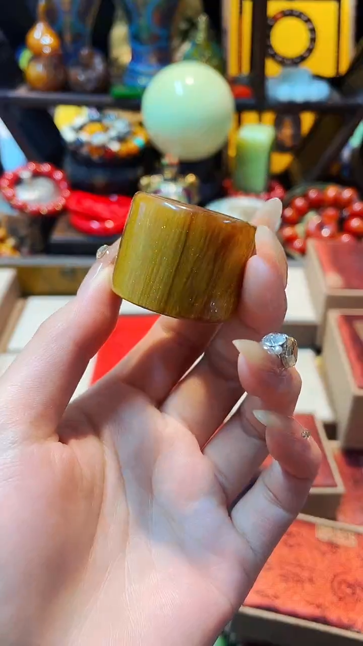 【闪购商品】金珀戒指未镶嵌主播推荐主播推荐