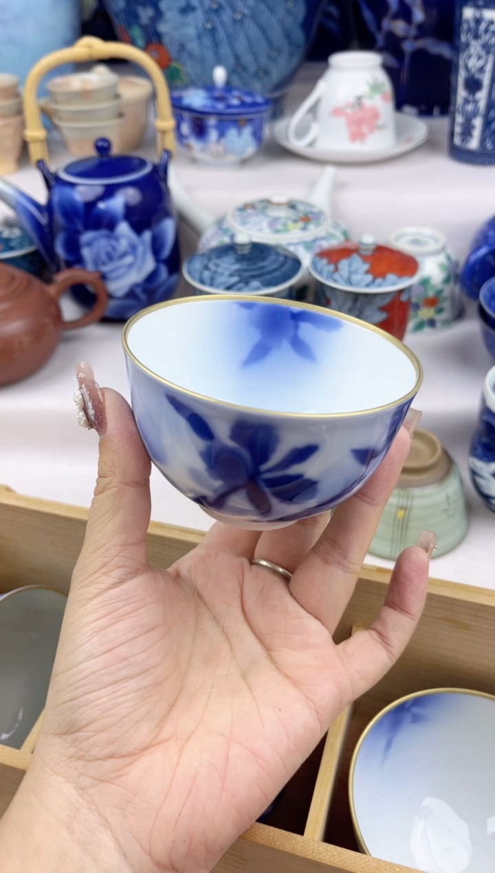 【闪购商品】瓷片999深川杯子
